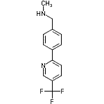 结构式 CAS# 884507-35-1, N-甲基-1-{4-[5-(三氟甲基)-2-吡啶基]苯基}甲胺