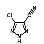 结构式 CAS# 88474-32-2, 5-氯-1H-1,2,3-三唑-4-甲腈
