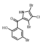 CAS#: 88477-78-5， (5-Bromo-2-hydroxyphenyl)(3,5-dibromo-4-chloro-1H-pyrrol-2-yl)methanone
