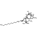 CAS 登录号：88497-81-8， (2R,6S,7S,8R,10S,11S,12R,14R,16R,18R)-6,7-二羟基-8-(羟基甲基)-16-异丙烯基-4,18-二甲基-14-[(1E,3E)-1,3-十四碳二烯-1-基]-9,13,15,19-四氧杂六环[12.4.1.0<sup>1,11</sup>.0<sup>2,6</sup>.0<sup>8,10</sup>.0<sup>12,16</sup>]十九碳-3-烯-5-酮