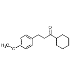 structure of CAS# 885122-89-4, 1-Cyclohexyl-3-(4-methoxyphenyl)-1-propanone;1-PROPANONE, 1-CYCLOHEXYL-3-(4-METHOXYPHENYL)-;cyclohexyl 2-(4-methoxyphenyl)ethyl ketone