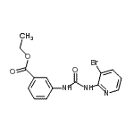 CAS#: 885267-07-2， Ethyl 3-{[(3-bromo-2-pyridinyl)carbamoyl]amino}benzoate