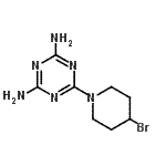 CAS#: 885268-33-7， 6-(4-Bromo-1-piperidinyl)-1,3,5-triazine-2,4-diamine
