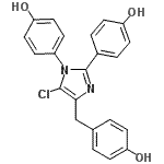 CAS#: 885268-49-5， 4,4'-[5-Chloro-4-(4-hydroxybenzyl)-1H-imidazole-1,2-diyl]diphenol
