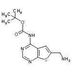 CAS#: 885269-06-7， 2-Methyl-2-propanyl [6-(aminomethyl)thieno[2,3-d]pyrimidin-4-yl]carbamate