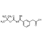 CAS#: 885270-01-9， [3-(N-{[(2-Methyl-2-propanyl)oxy]carbonyl}carbamimidoyl)phenyl]acetic acid