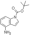 结构式 CAS# 885270-30-4, 4-氨基-1H-吲哚-1-羧酸叔丁酯