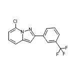 CAS#: 885270-49-5， 7-Chloro-2-[3-(trifluoromethyl)phenyl]pyrazolo[1,5-a]pyridine