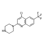 CAS#: 885270-52-0， 4-Chloro-2-(1-piperazinyl)-6-(trifluoromethyl)quinoline