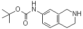 structure of CAS# 885270-54-2, (1,2,3,4-Tetrahydro-7-Isoquinolinyl)-Carbamic Acid 1,1-Dimethylethyl Ester