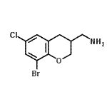CAS#: 885271-41-0， 1-(8-Bromo-6-chloro-3,4-dihydro-2H-chromen-3-yl)methanamine