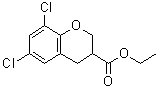 CAS 登录号：885271-53-4， 6,8-二氯-3-色满羧酸乙酯