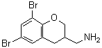 CAS 登录号：885271-59-0， 1-(6,8-二溴-3,4-二氢-2H-苯并吡喃-3-基)甲胺