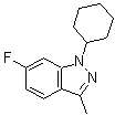 CAS#: 885272-02-6， 1-Cyclohexyl-6-fluoro-3-methyl-1H-indazole