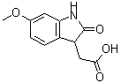结构式 CAS# 885272-28-6, (6-甲氧基-2-氧代-2,3-二氢-1H-吲哚-3-基)乙酸