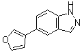 CAS#: 885272-45-7， 5-(3-Furyl)-1H-indazole