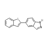 CAS#: 885272-48-0， 5-(1-Benzothiophen-2-yl)-1H-indazole