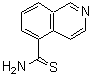 structure of CAS# 885272-56-0, 5-Isoquinolinecarbothioamide;5-ISOQUINOLINECARBOTHIOAMIDE;Isoquinoline-5-carbothioamide;Isoquinoline-5-carbothioic acid amide