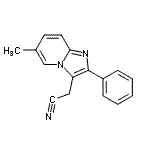 CAS#: 885272-76-4， 2-(6-methyl-2-phenyl-imidazo[1,2-a]pyridin-3-yl)acetonitrile
