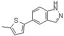 CAS#: 885272-88-8， 5-(5-Methyl-2-thienyl)-1H-indazole