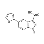 CAS#: 885272-92-4， 5-(2-Furyl)-1H-indazole-3-carboxylic acid