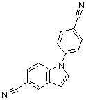 CAS#: 885273-02-9， 1-(4-Cyanophenyl)-1H-indole-5-carbonitrile