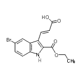 CAS#: 885273-61-0， (2E)-3-[5-Bromo-2-(ethoxycarbonyl)-1H-indol-3-yl]acrylic acid