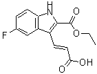 CAS#: 885273-65-4， (2E)-3-[2-(Ethoxycarbonyl)-5-fluoro-1H-indol-3-yl]acrylic acid