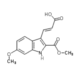 CAS#: 885273-67-6， (2E)-3-[6-Methoxy-2-(methoxycarbonyl)-1H-indol-3-yl]acrylic acid