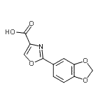 CAS#: 885273-88-1， 2-(1,3-Benzodioxol-5-yl)-1,3-oxazole-4-carboxylic acid