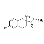CAS#: 885274-16-8， Methyl 2-amino-6-fluoro-1,2,3,4-tetrahydro-2-naphthalenecarboxylate