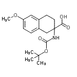 CAS#: 885274-19-1， 6-Methoxy-2-({[(2-methyl-2-propanyl)oxy]carbonyl}amino)-1,2,3,4-tetrahydro-2-naphthalenecarboxylic acid