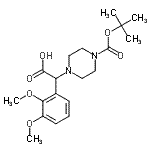 CAS#: 885274-63-5， (2,3-Dimethoxyphenyl)(4-{[(2-methyl-2-propanyl)oxy]carbonyl}-1-piperazinyl)acetic acid