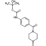 CAS#: 885274-90-8， 2-Methyl-2-propanyl {4-[(4-oxo-1-piperidinyl)carbonyl]phenyl}carbamate