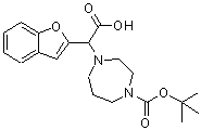 CAS#: 885275-79-6， 1-Benzofuran-2-yl(4-{[(2-methyl-2-propanyl)oxy]carbonyl}-1,4-diazepan-1-yl)acetic acid
