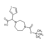 CAS#: 885275-85-4， (4-{[(2-Methyl-2-propanyl)oxy]carbonyl}-1,4-diazepan-1-yl)(3-thienyl)acetic acid