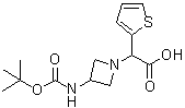 CAS#: 885275-99-0， [3-({[(2-Methyl-2-propanyl)oxy]carbonyl}amino)-1-azetidinyl](2-thienyl)acetic acid