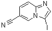 structure of CAS# 885276-13-1, 3-iodoimidazo[1,2-a]pyridine-6-carbonitrile;3-iodoimidazo[1,2-a]pyridine-6-carbonitrile;3-IODO-IMIDAZO[1,2-A]PYRIDINE-6-CARBONITRILE;IMIDAZO[1,2-A]PYRIDINE-6-CARBONITRILE,3-IODO-