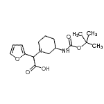 CAS#: 885276-61-9， 2-Furyl[3-({[(2-methyl-2-propanyl)oxy]carbonyl}amino)-1-piperidinyl]acetic acid