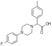 CAS#: 885276-67-5， [4-(4-Fluorophenyl)-1-piperazinyl](4-methylphenyl)acetic acid