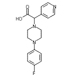 CAS#: 885276-71-1， [4-(4-Fluorophenyl)-1-piperazinyl](4-pyridinyl)acetic acid