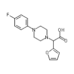 CAS#: 885276-80-2， [4-(4-Fluorophenyl)-1-piperazinyl](2-furyl)acetic acid