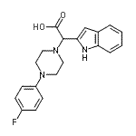 CAS#: 885276-84-6， [4-(4-Fluorophenyl)-1-piperazinyl](1H-indol-2-yl)acetic acid