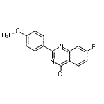 CAS#: 885277-27-0， 4-Chloro-7-fluoro-2-(4-methoxyphenyl)quinazoline