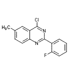 CAS#: 885277-53-2， 4-Chloro-2-(2-fluorophenyl)-6-methylquinazoline