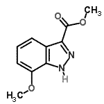 CAS#: 885278-95-5， Methyl 7-methoxy-1H-indazole-3-carboxylate