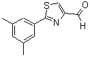 structure of CAS# 885278-96-6, 2-(3,5-Dimethylphenyl)-1,3-thiazole-4-carbaldehyde;2-(3,5-Dimethylphenyl)thiazole-4-carbaldehyde;4-THIAZOLECARBOXALDEHYDE,2-(3,5-DIMETHYLPHENYL)-;MFCD06738375