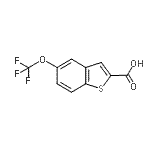 CAS#: 885279-13-0， 5-(Trifluoromethoxy)-1-benzothiophene-2-carboxylic acid
