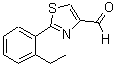CAS 登录号：885279-53-8， 2-(2-乙基苯基)-1,3-噻唑-4-甲醛