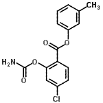CAS#: 88599-68-2， 3-Methylphenyl 2-(carbamoyloxy)-4-chlorobenzoate